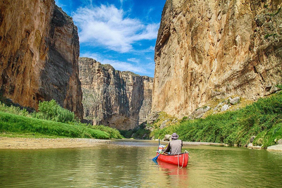 Santa Elena Canyon, in the Big Bend stretch where a judge on Friday halted border-wall construction.