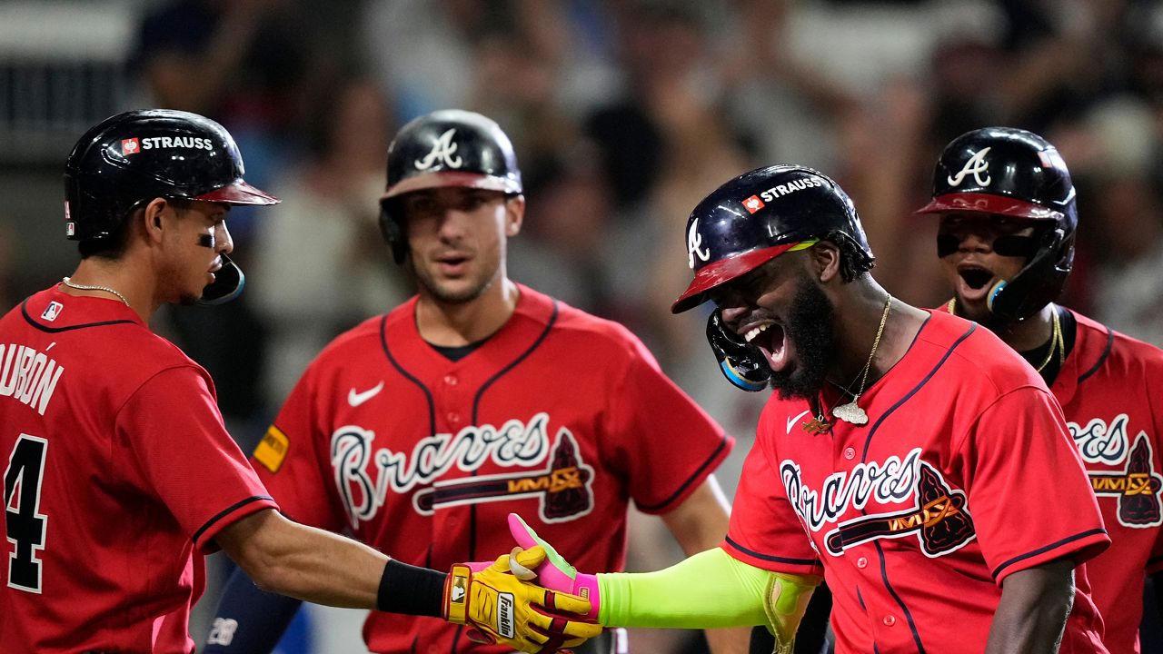 The Braves beat the Phillies, 6 to 2, hit three home runs, and advanced to play the Dodgers.