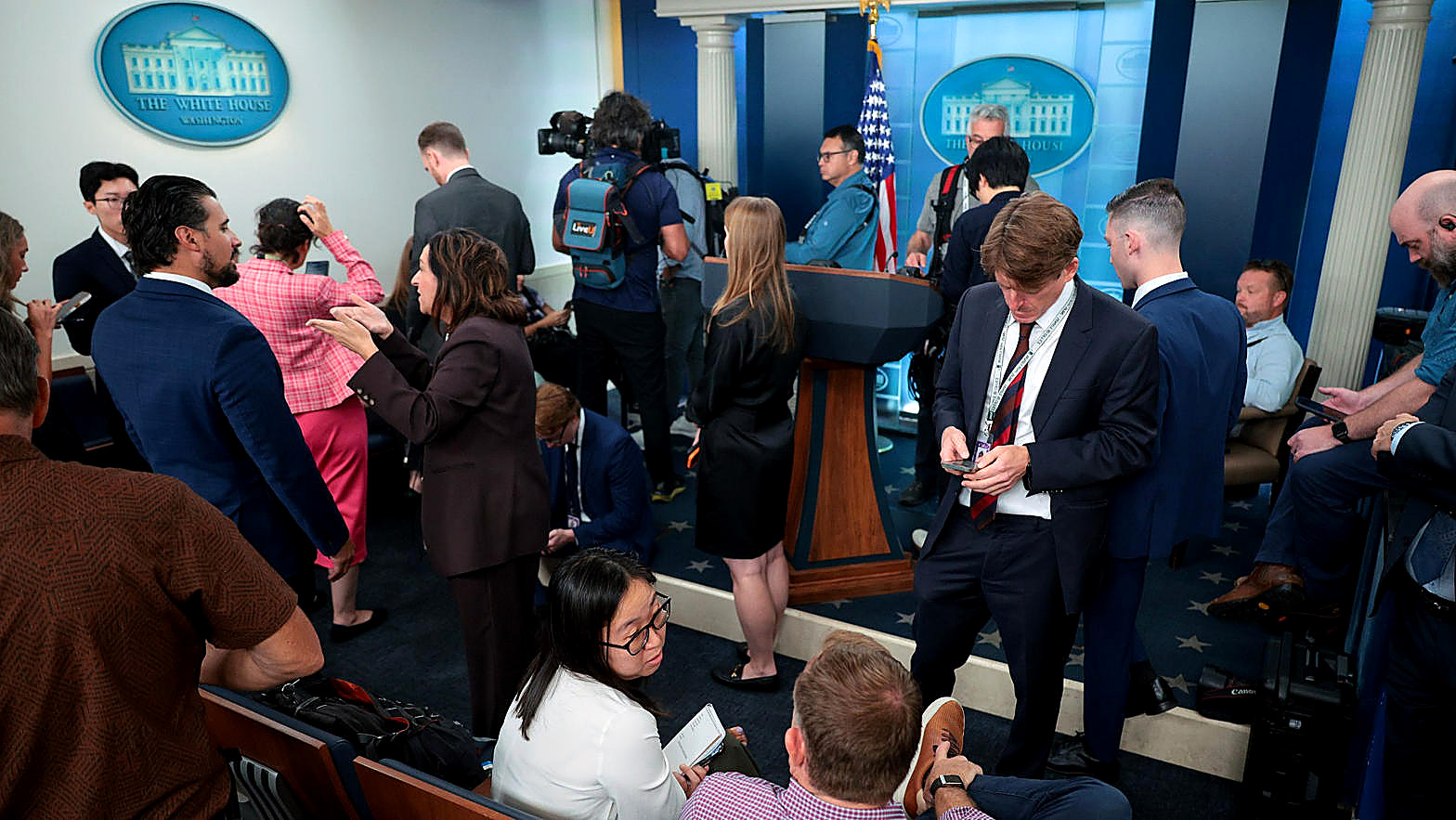 CNN, MS NOW, and Politico were let back into the White House just after noon. The order lasts 14 days.