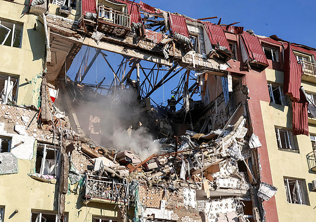 Russian strikes killed eight civilians overnight, six of them agricultural workers in the Kharkiv region.