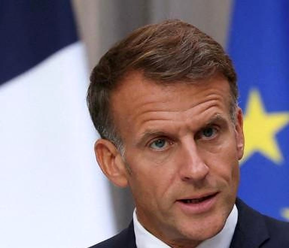 Macron said not one humanitarian corridor in Gaza had been reopened.