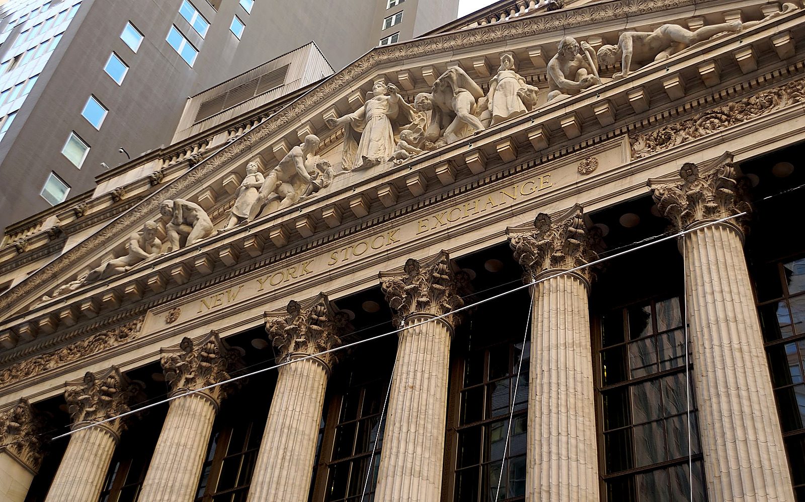 The New York Stock Exchange. The S&P 500 pulled back Wednesday from a record close.